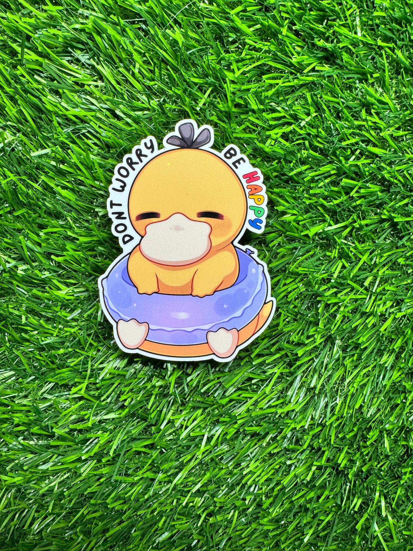 Don't Worry Be Happy - Psyduck - Die Cut