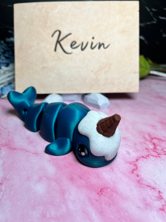 Kevin - Ice-Cream Narwhal - Mythical Pets