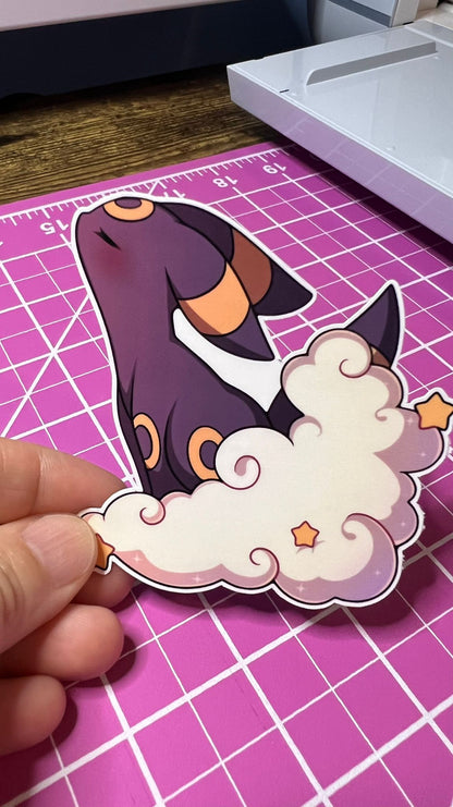 Umbreon and Espeon - Die Cut - Clouds and Stars