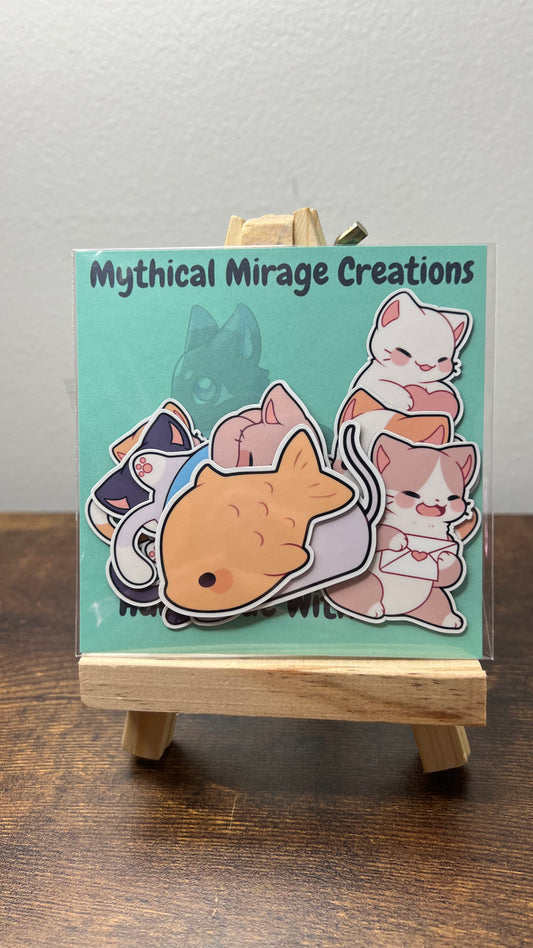 Cute Cats Sticker Pack - Die Cut