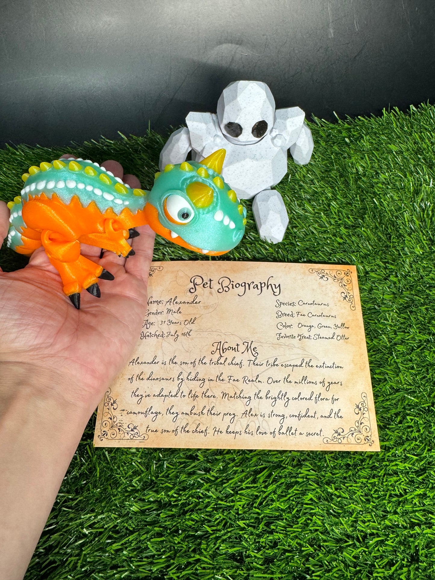 Alexander - The Faerie Carnotaurus - Mythical Pets