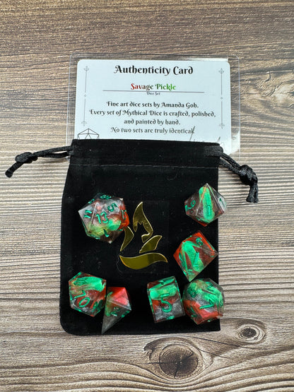 **PREORDER**Savage Pickle - Standard Set - Fine Art Dice