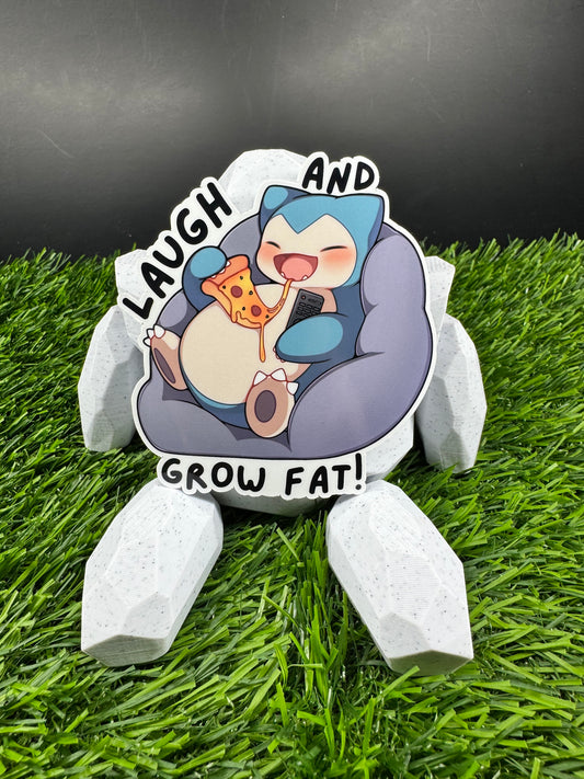 Snorlax Laugh and Grow Fat - Die Cut