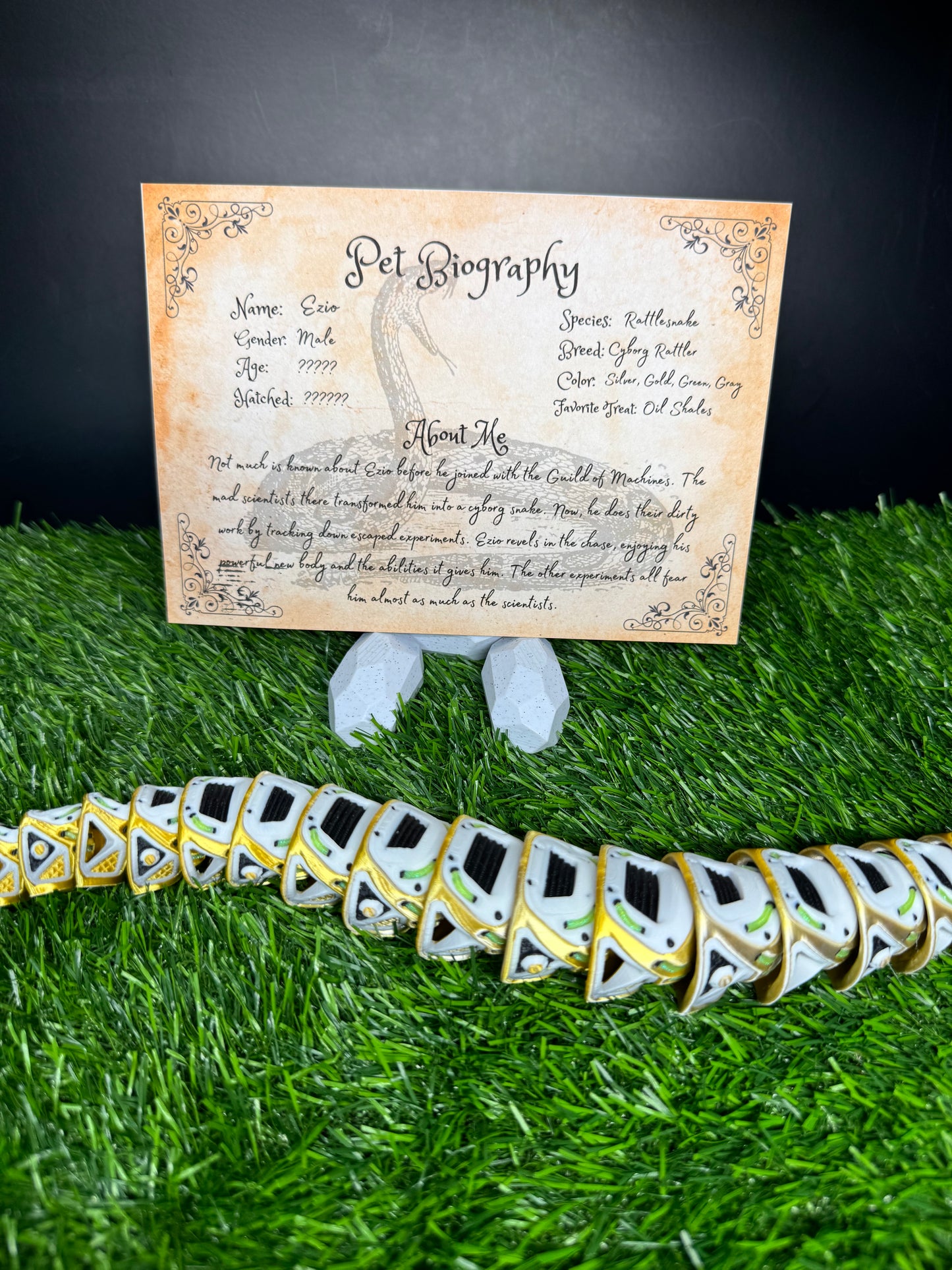 Ezio - The Cyborg Rattlesnake - Mythical Pets