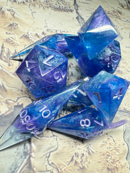 Glacial Abyss - Full Set Dice  - Fine Art Dice