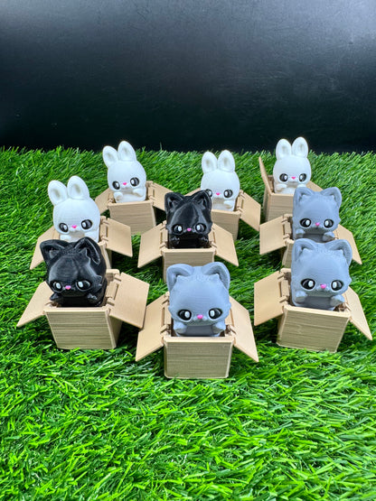 Box Animals - Fidget Clicker - Cat and Bunny