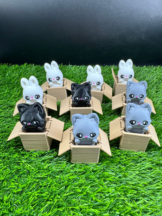 Box Animals - Fidget Clicker - Cat and Bunny