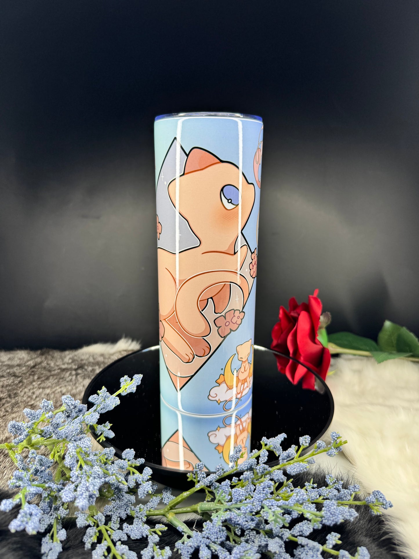 Mew Solo - 20oz Skinny Stainless Steel Tumbler - Double Wall - Sublimated