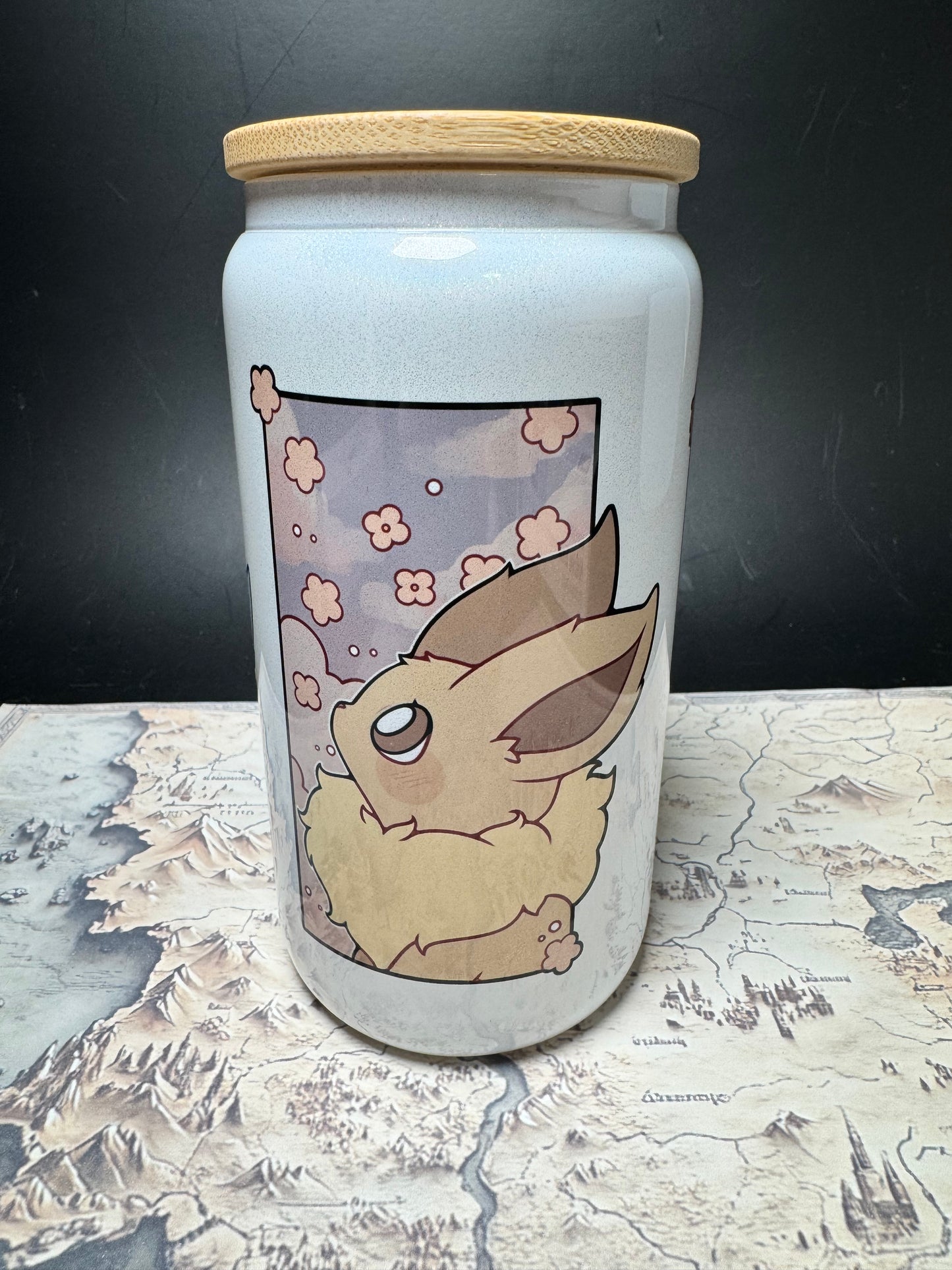 Eevee Portraits A 16oz Can - Stainless Steel Sublimated