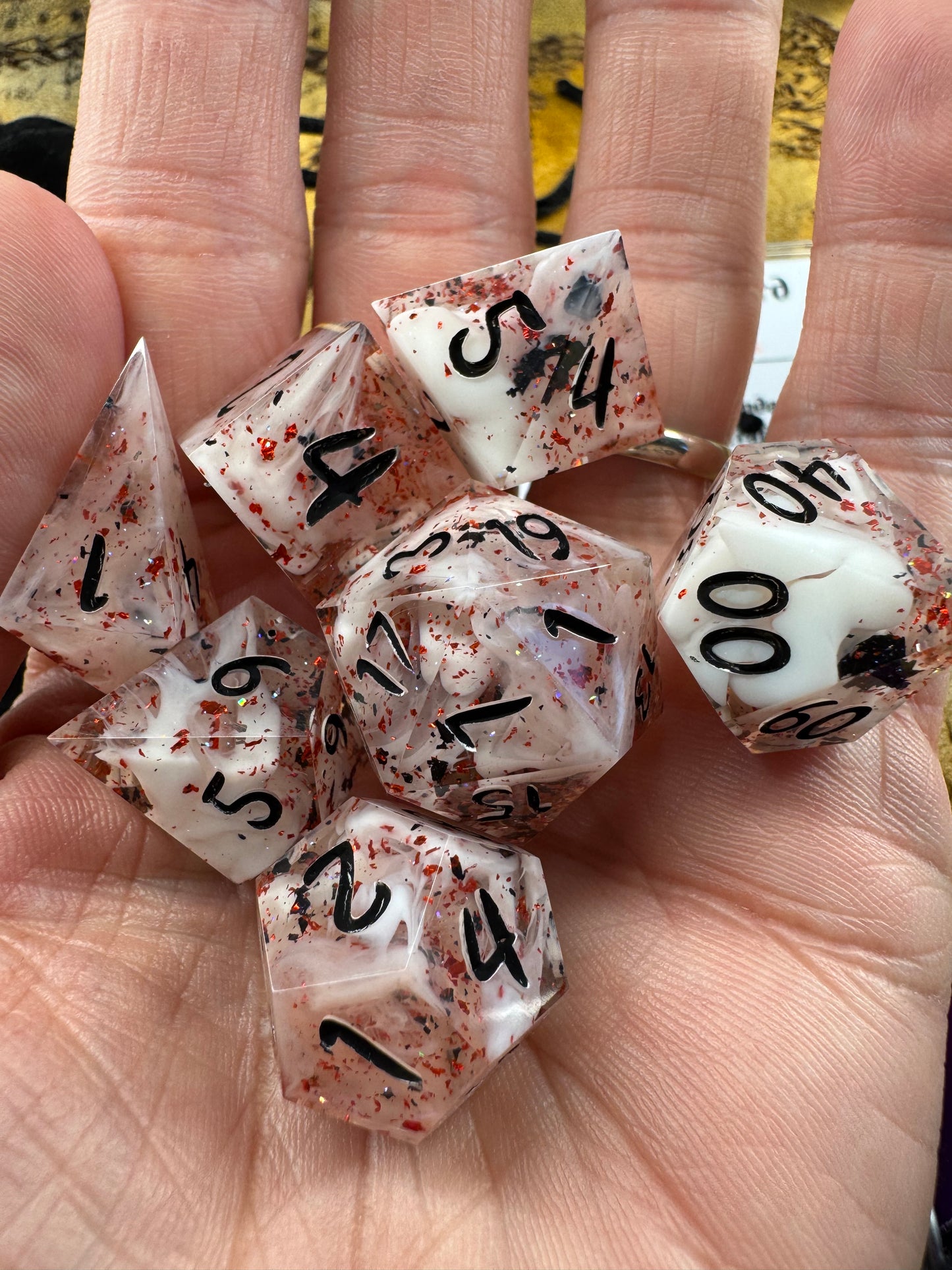 Corrupted Embers - Standard Set - Fine Art Dice