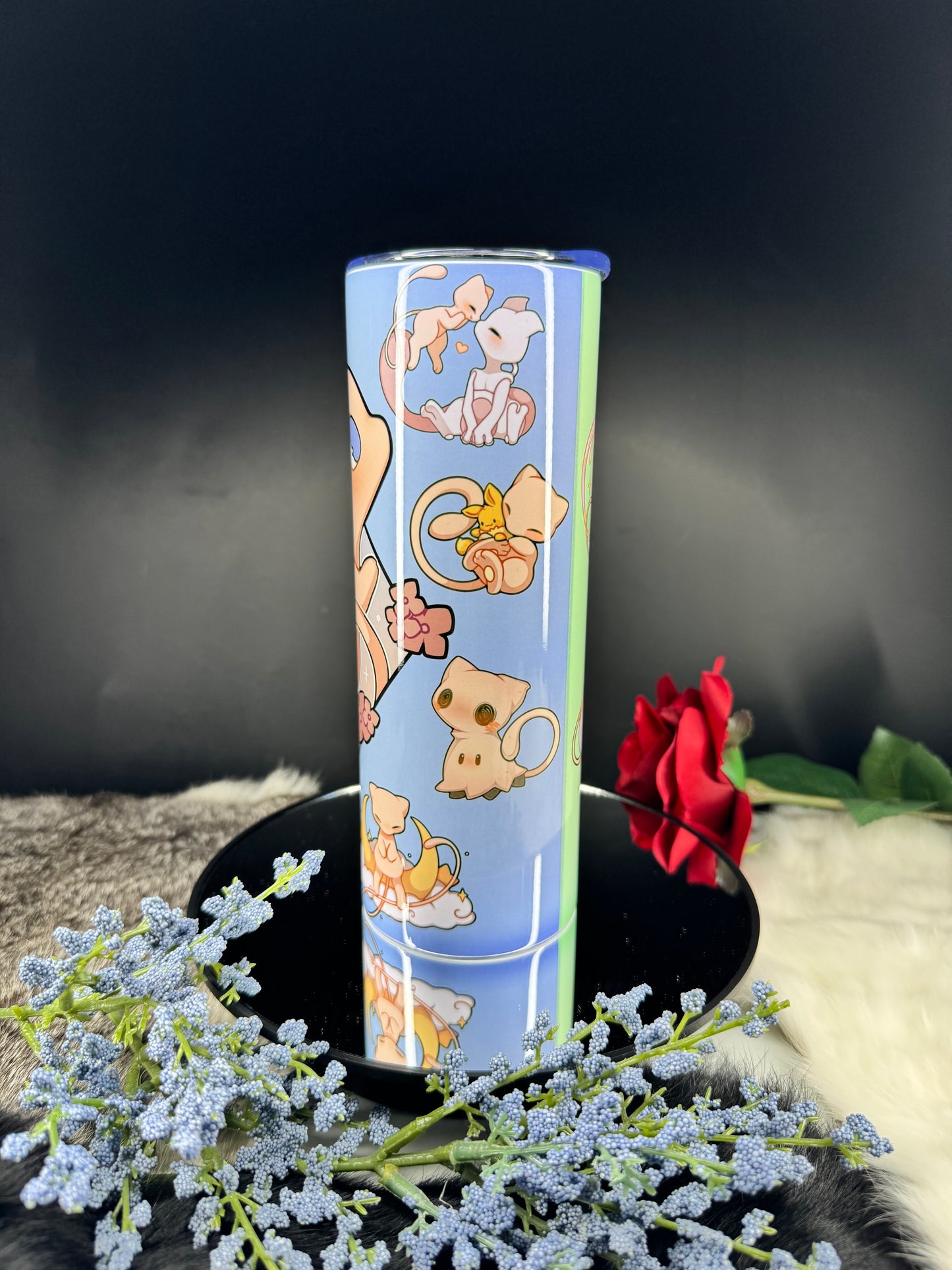 Mew Solo - 20oz Skinny Stainless Steel Tumbler - Double Wall - Sublimated