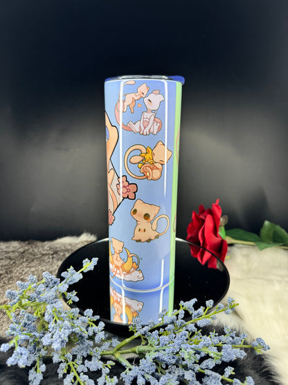 Mew Solo - 20oz Skinny Stainless Steel Tumbler - Double Wall - Sublimated