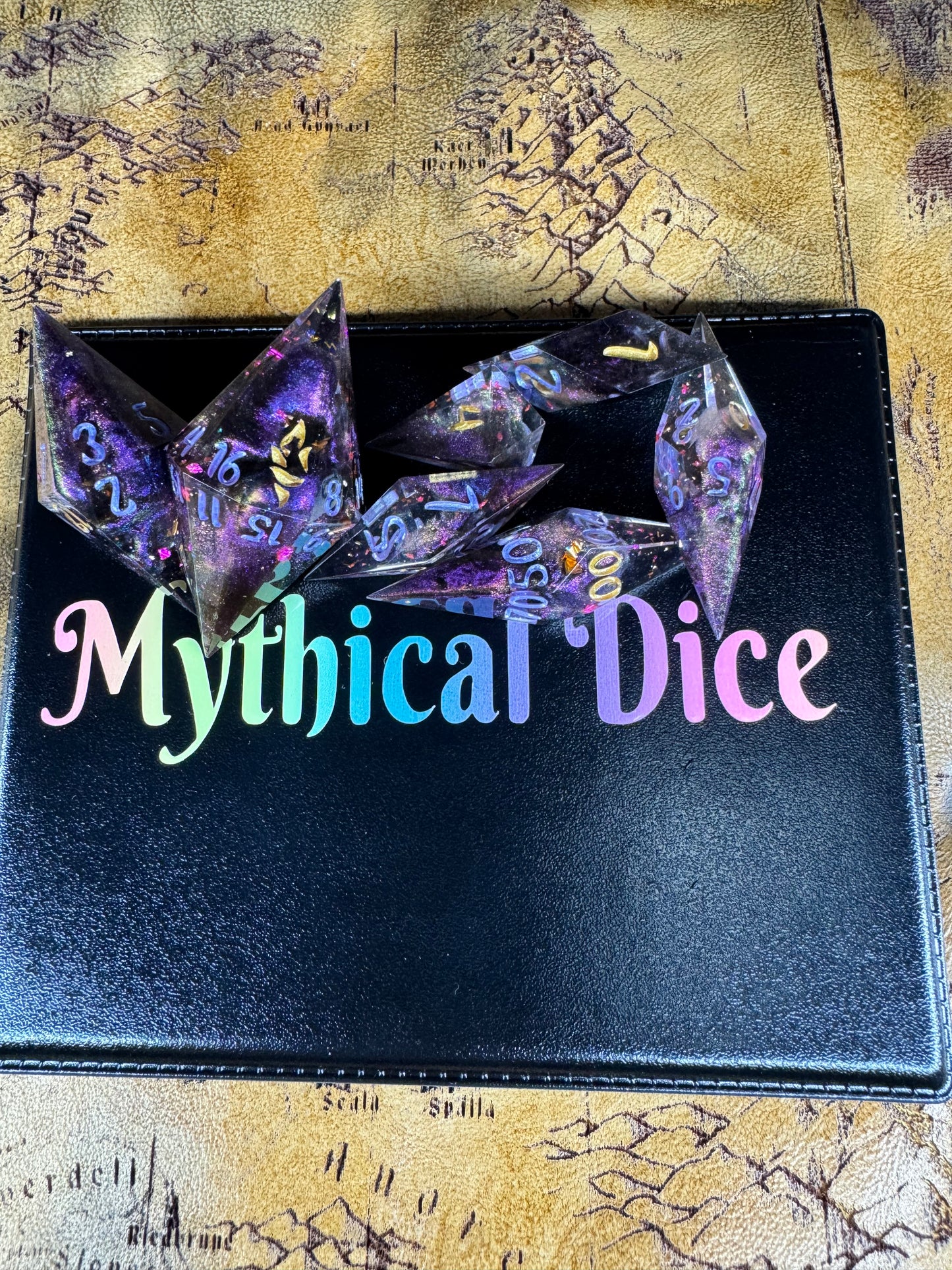 Rumi - Crystal Set - Fine Art Dice