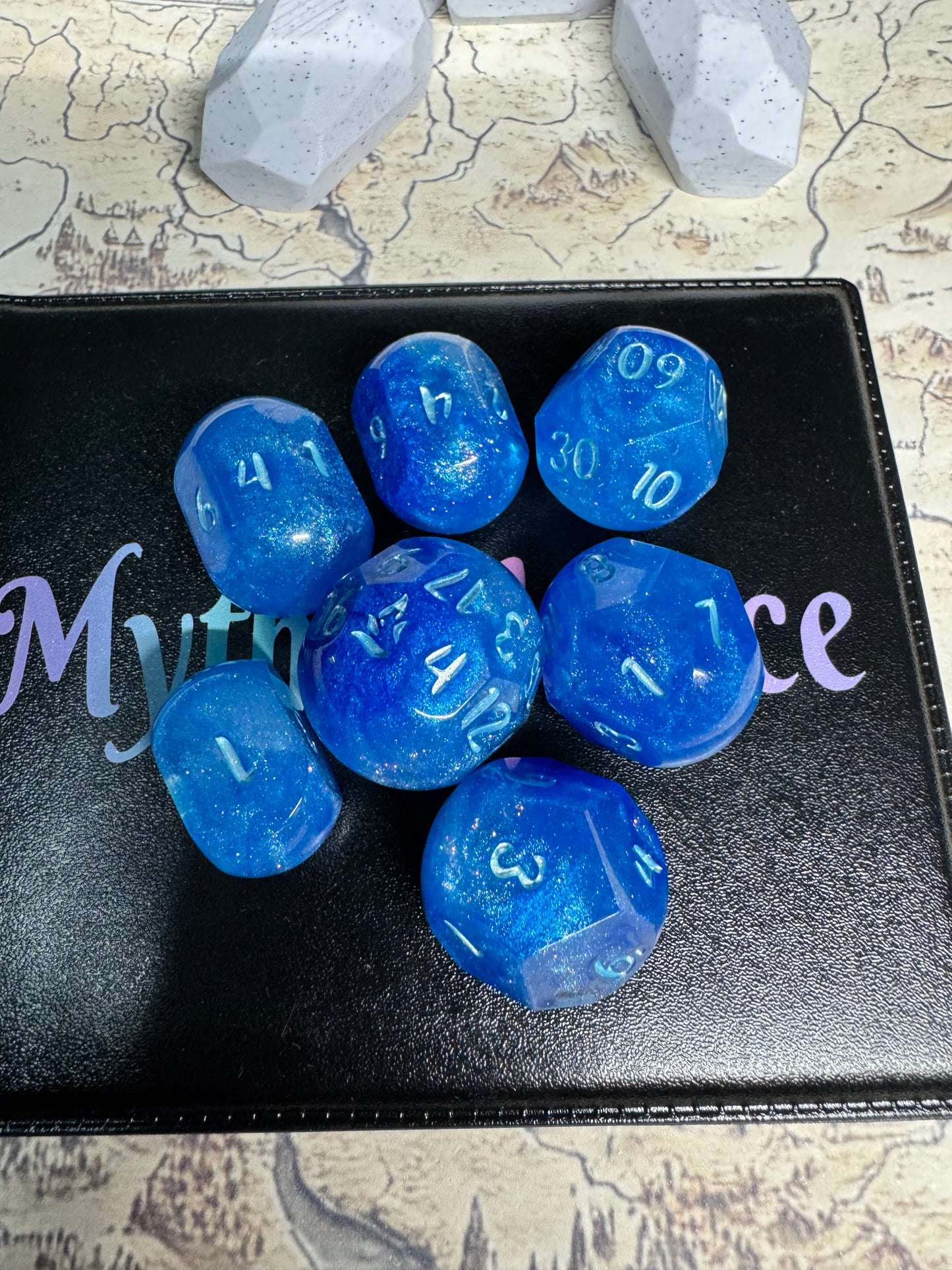 Frost Shock - Standard Orb Set - Fine Art Dice