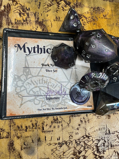 Dark Nebula - Astrology Gemstone Set - Fine Art Dice