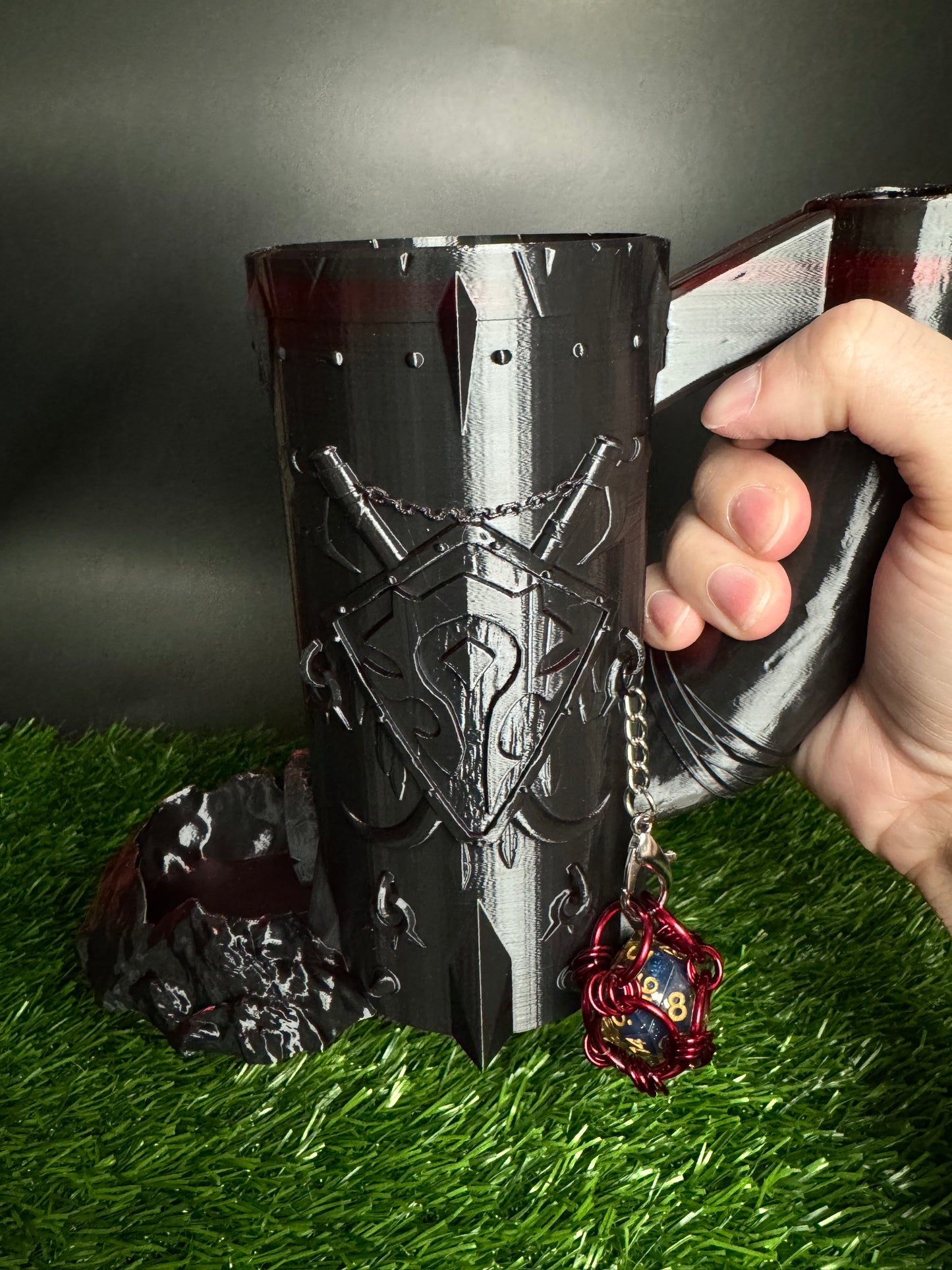 For The Horde! - Sip and Roll Dice Tower/Can Holder - Dice Jail Optional