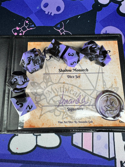 Shadow Monarch - Standard Set - Fine Art Dice