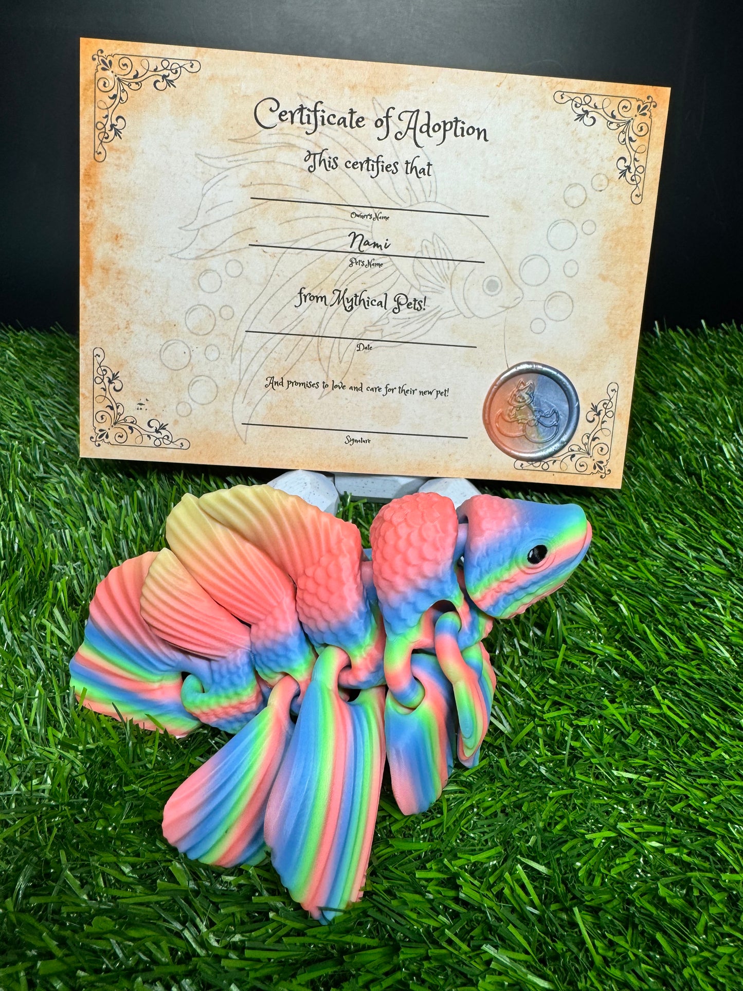 Nami - The Rainbow Betta Fish - Mythical Pets