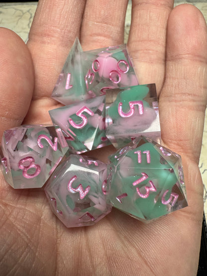 Fae - Standard Set - Fine Art Dice - Dragon Guardian Included
