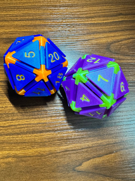 Fidget Clicker - Dice - D20, D12, D10