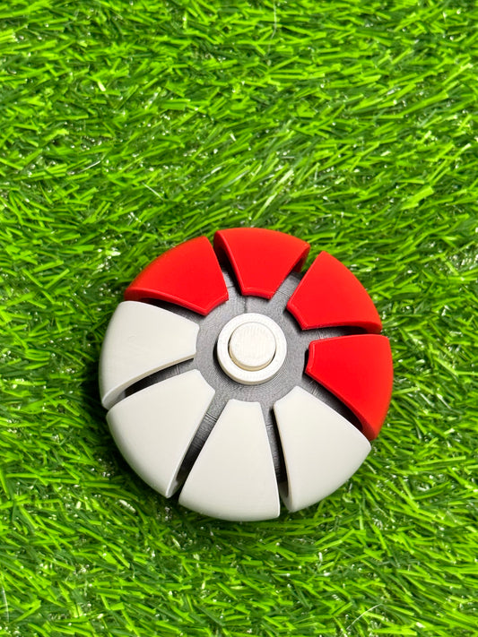 Red and White Ball - Fidget Toys - Clicky