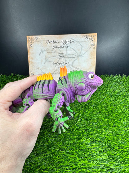 Malachai - The Nightshade Iguana  - Mythical Pets