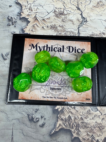 Arsenic - Standard Orb Set - Fine Art Dice