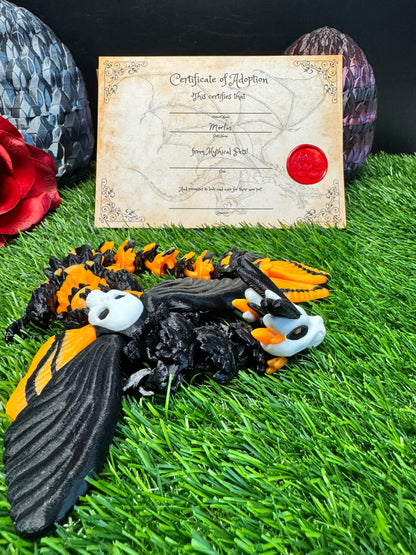 Mortis - The Death's Head Moth Dragon - Mythical Pets