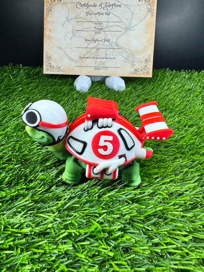 Toshi - The Racer Turtle  - Mythical Pets
