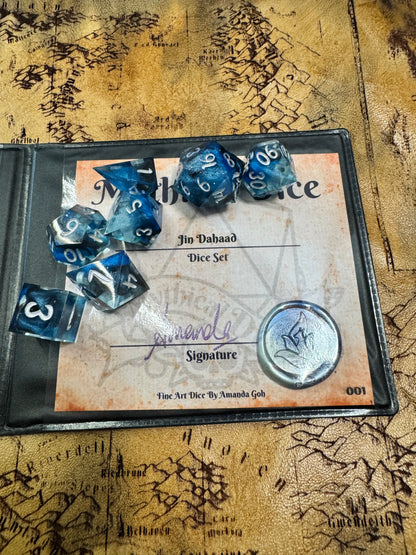 Jin Dahaad - Standard Set - Fine Art Dice