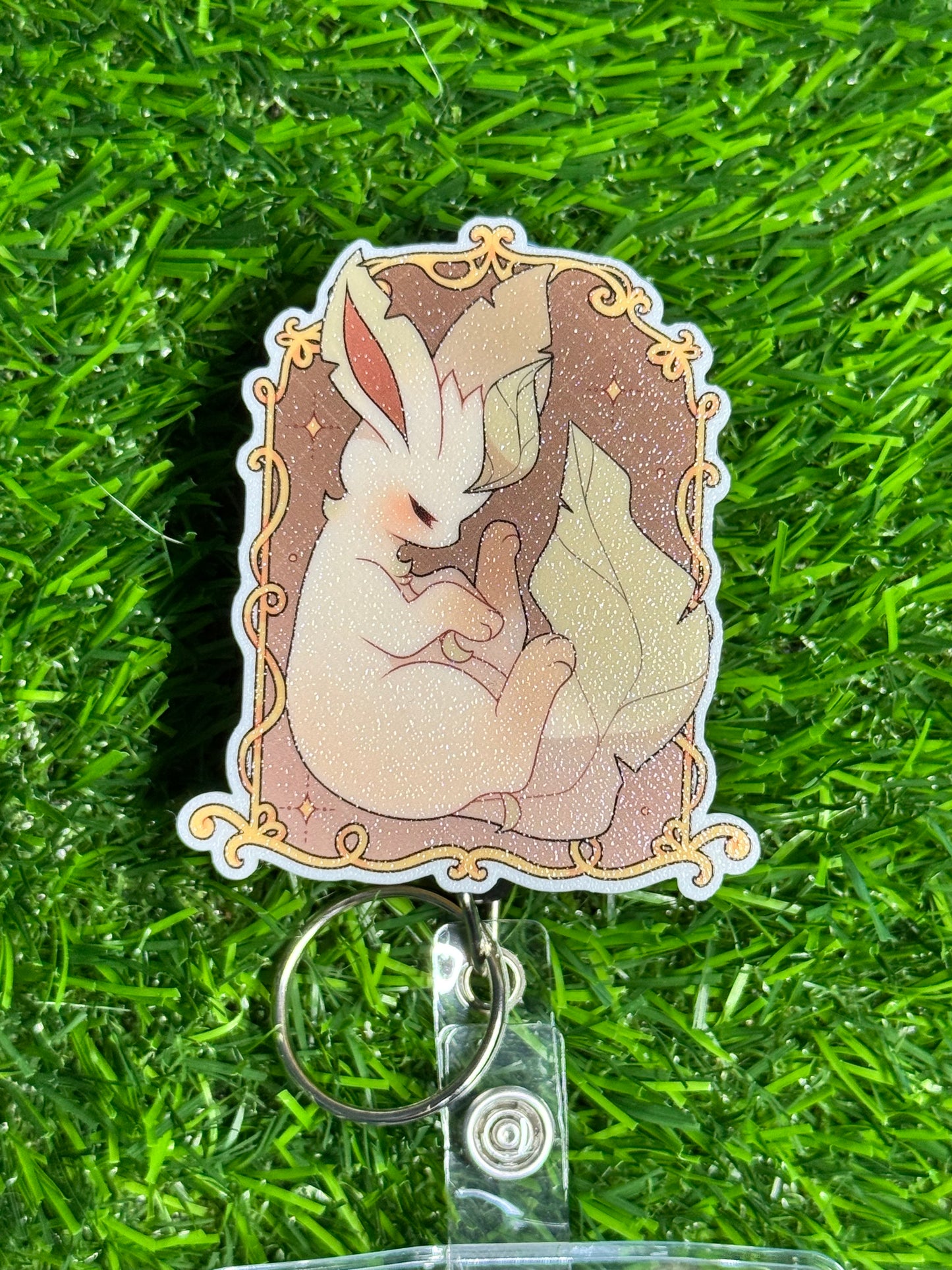 Popswap - Elegant Leafeon - Attachment/Badge Reel
