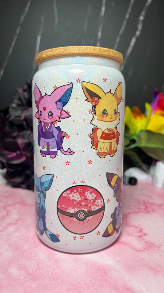 Kimono Eeveelution 16oz Can - Iridescent - Stainless Steel Sublimated