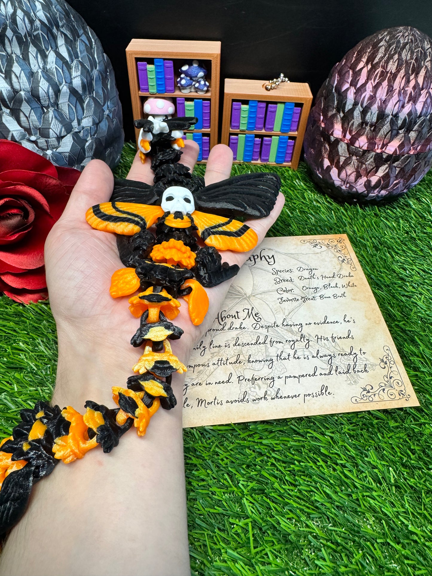 Mortis - The Death's Head Moth Dragon - Mythical Pets