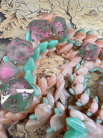 Fae - Standard Set - Fine Art Dice - Dragon Guardian Included