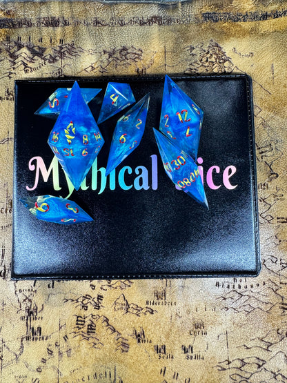 Derpy Tiger - Crystal Set - Fine Art Dice