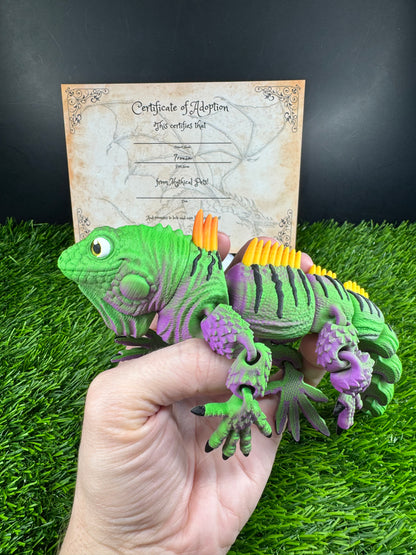 Malachai - The Nightshade Iguana  - Mythical Pets