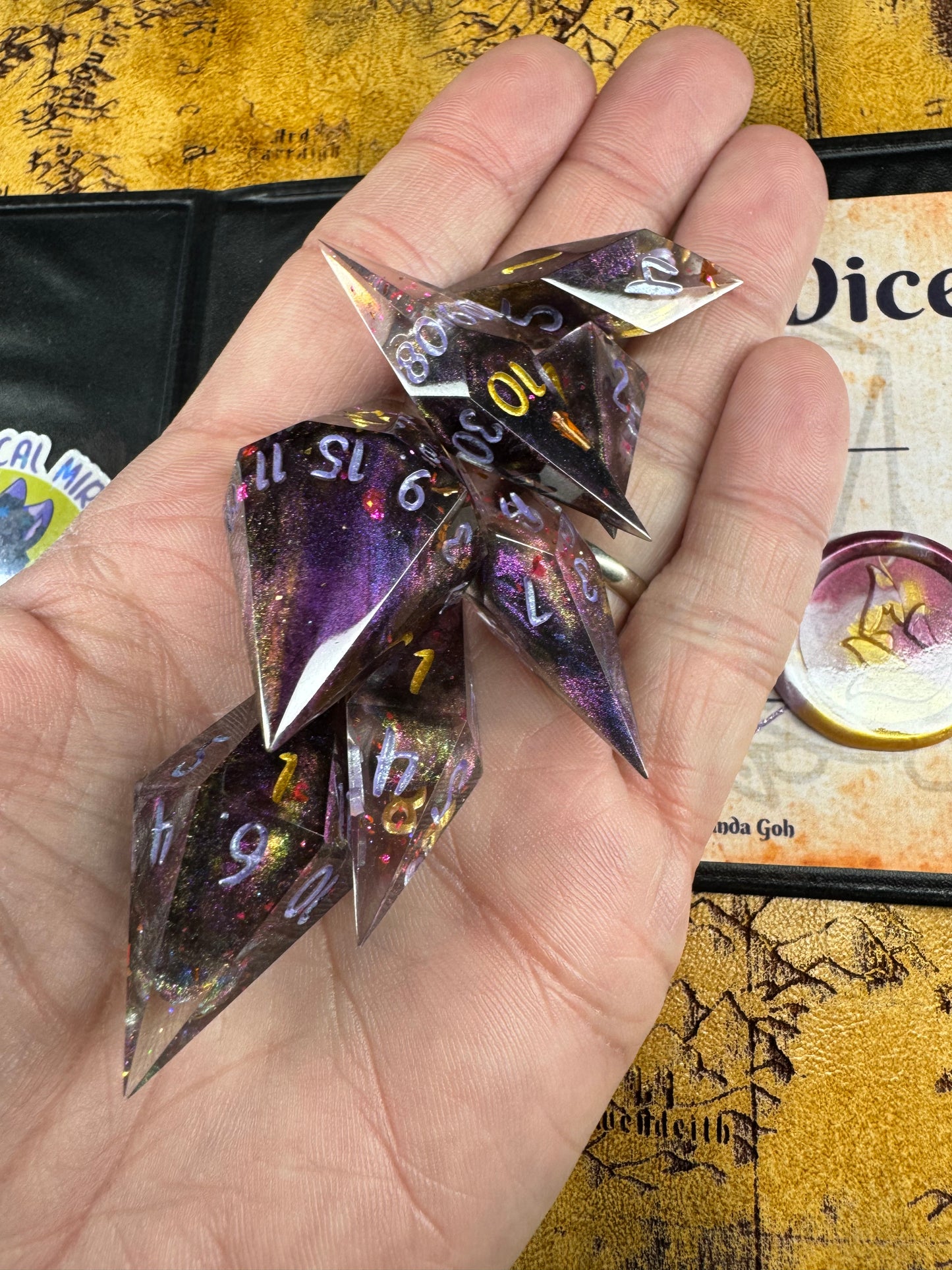 Rumi - Crystal Set - Fine Art Dice