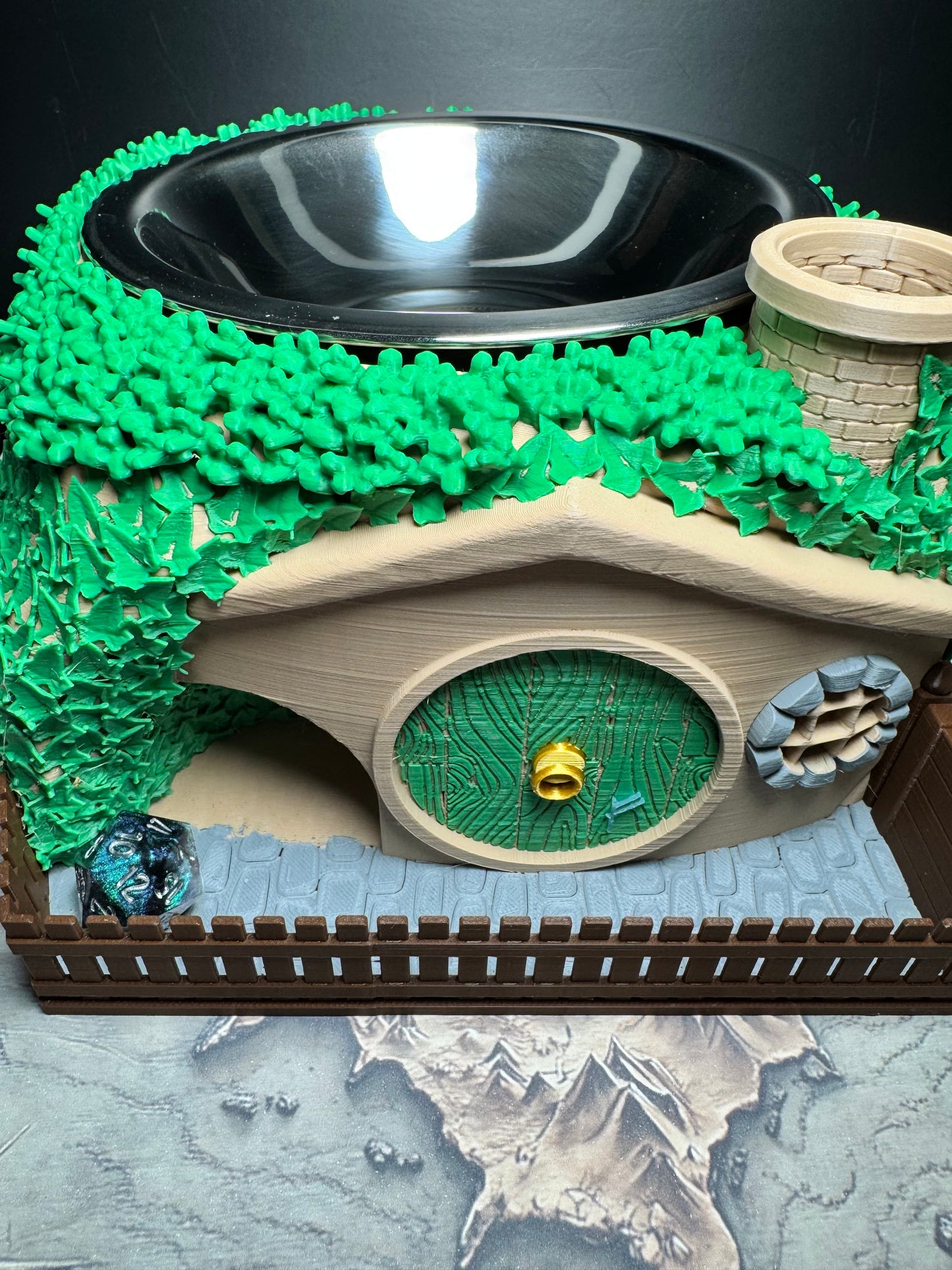 Cozy Shire - Roll and Refresh - Snack Bowl Dice Tower