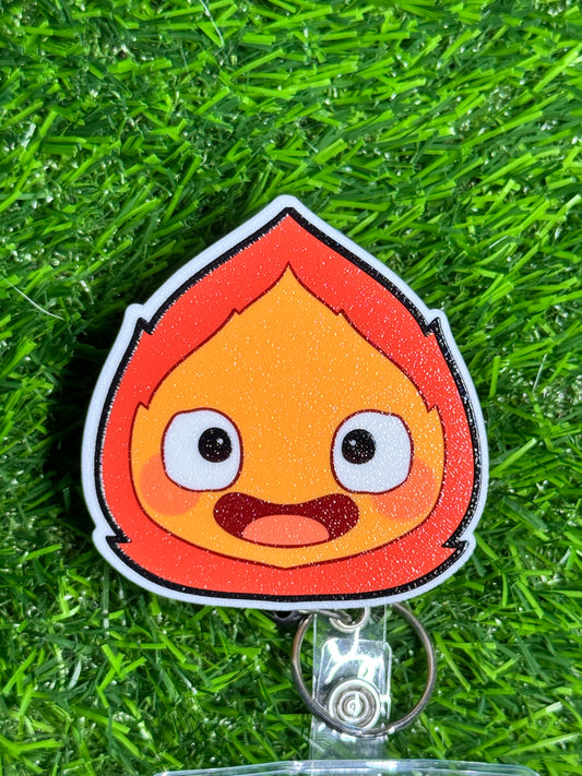 Popswap - Calcifer - Attachment/Badge Reel