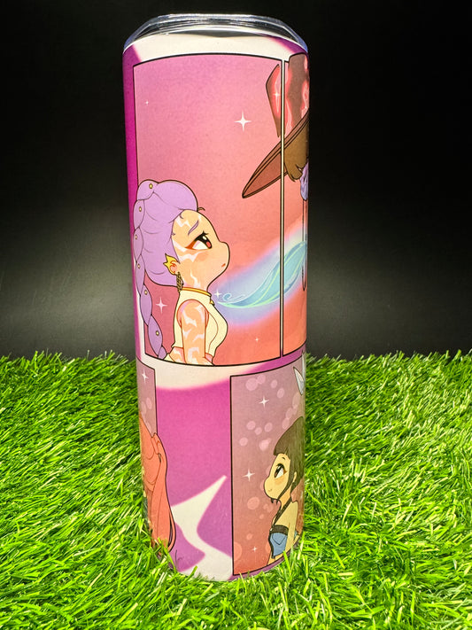 KPop Demon Hunters - 20oz Skinny Stainless Steel Tumbler - Double Wall - Sublimated