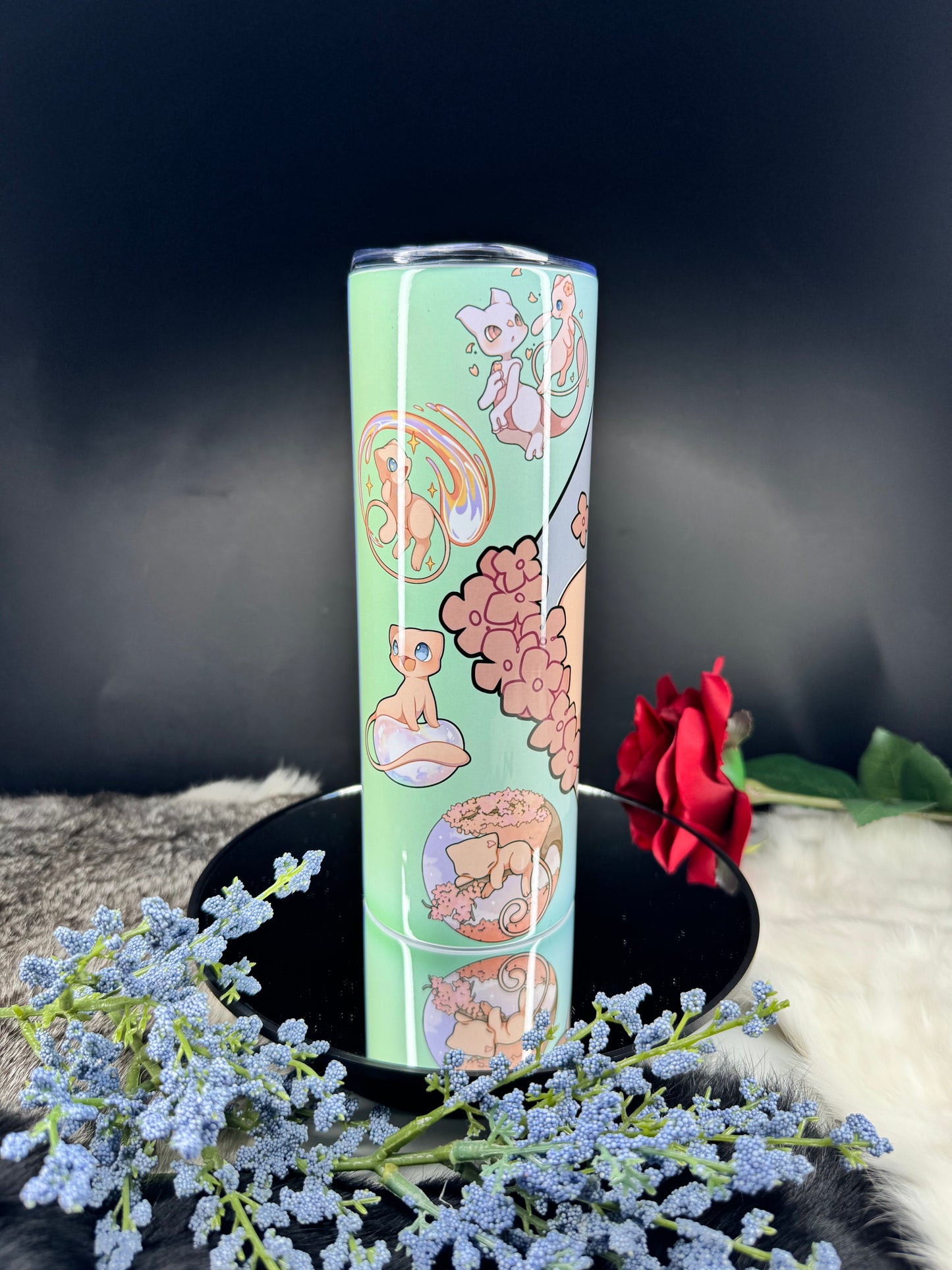 Mew Solo - 20oz Skinny Stainless Steel Tumbler - Double Wall - Sublimated