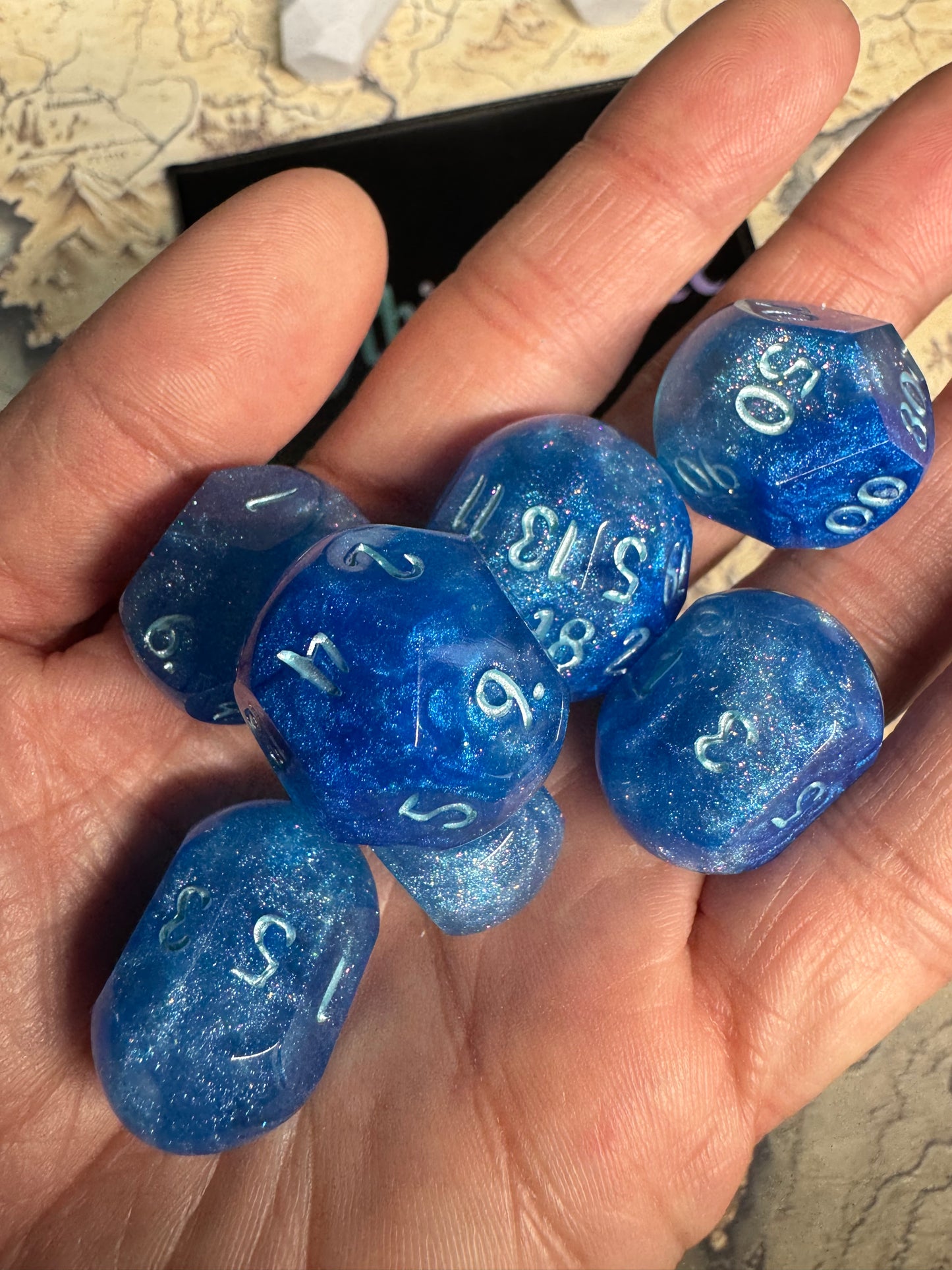 Frost Shock - Standard Orb Set - Fine Art Dice