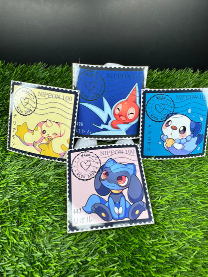 Collectible Anime Stamp Stickers - Die Cut - Fake Stamps Vol. 5