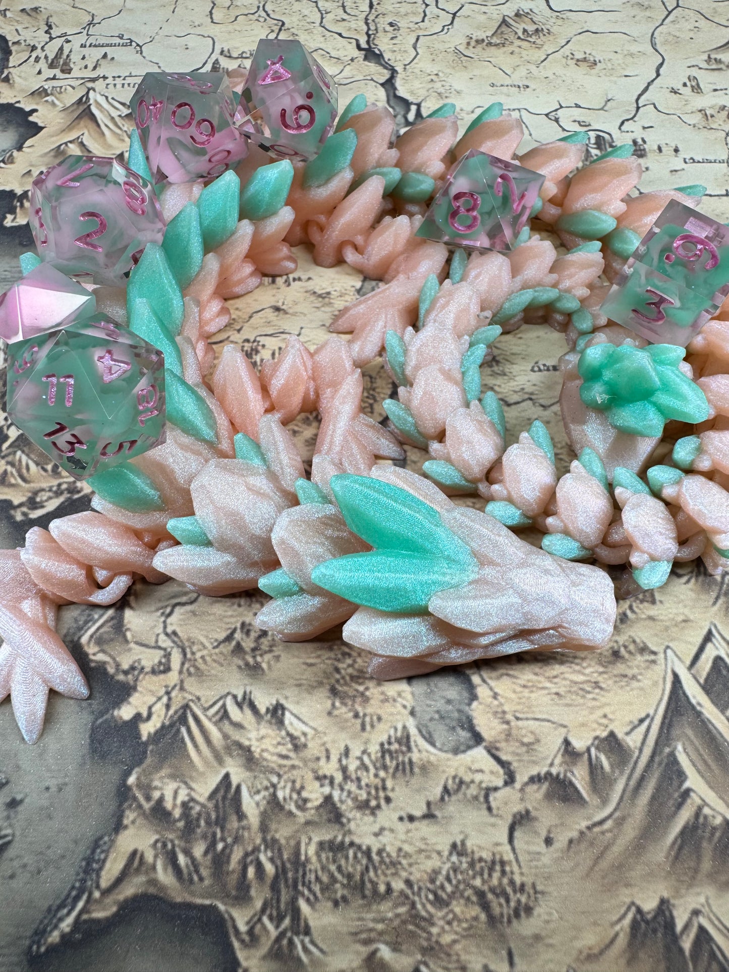 Fae - Standard Set - Fine Art Dice - Dragon Guardian Included