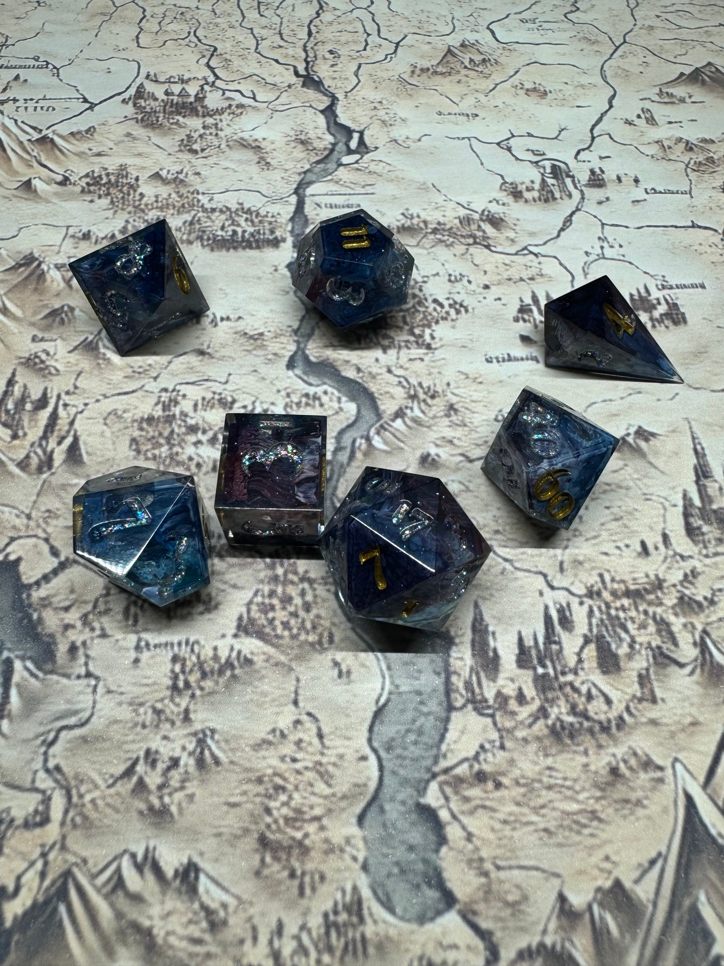 Hades - Full Set - Fine Art Dice