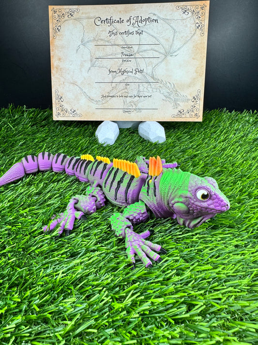 Malachai - The Nightshade Iguana  - Mythical Pets
