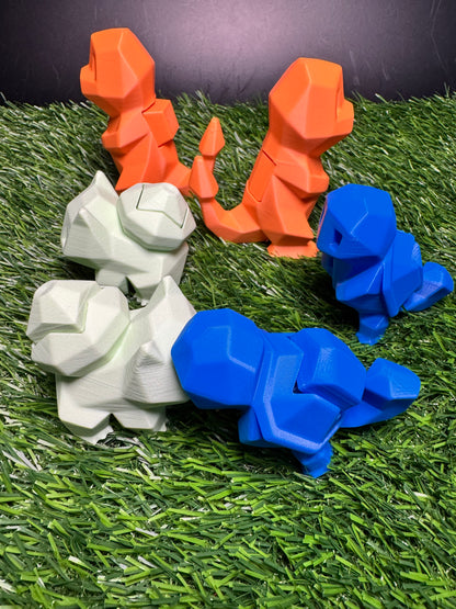 Fidget Clicker - Kanto Starters - Low Polygon Pokemon