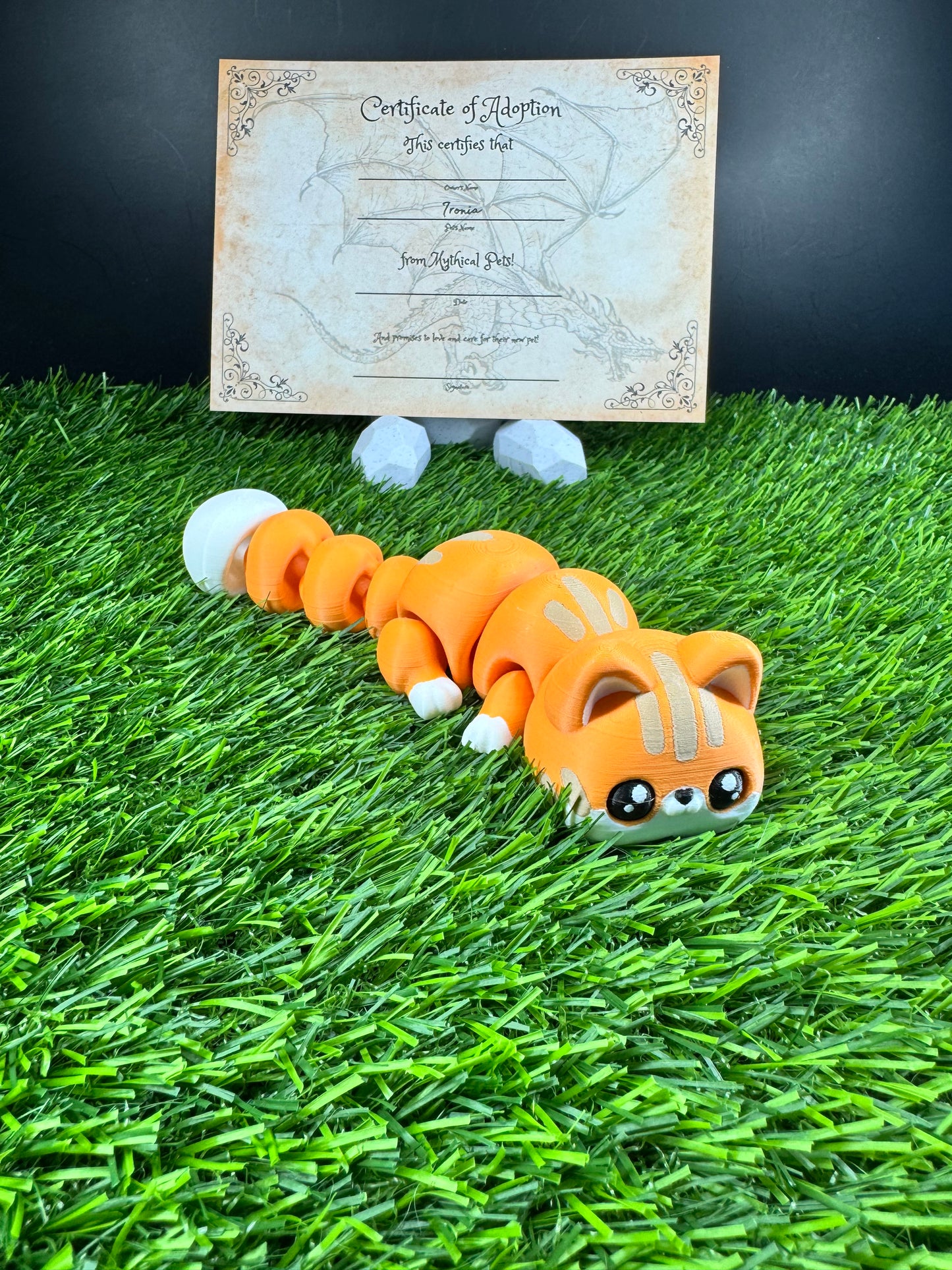 Oliver - The Orange Cat  - Mythical Pets