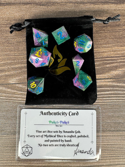 **PREORDER**Pukei-Pukei - Standard Set - Fine Art Dice