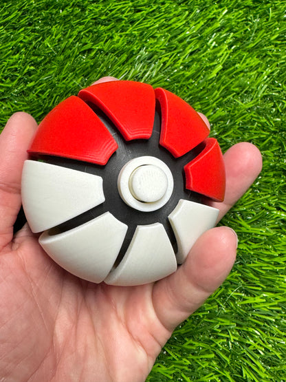 Large Pokeball Fidget - 9 Clickers